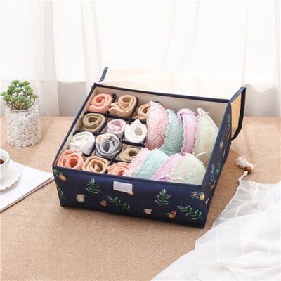 Fehérnemű tároló doboz Fiók rendszerezők zoknihoz Melltartó Női Ruhatároló konténer Szekrény Rendező Helytakarékos dobozok fedéllel
