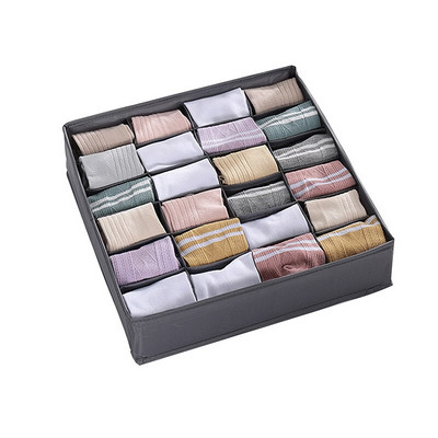 Organizator pliabil Cutie de depozitare pentru lenjerie de corp Sosete Organizatoare Separatoare de depozitare Sertar cu 30 de grile Cutie pentru haine Dulap pentru dormitor