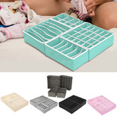 2022 4PCS Apakšveļas atvilktņu organizators Uzglabāšanas kaste Saliekams Drēbju Organizators Atvilktnei Garderobes skapja Organizatori Zeķes