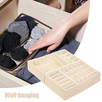 2022 4PCS Органайзер за чекмедже за бельо Кутия за съхранение Сгъваем органайзер за дрехи за чекмедже Гардероб Организатори на шкафове Чорапи