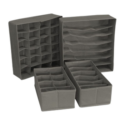 2022 4PCS Apakšveļas atvilktņu organizators Uzglabāšanas kaste Saliekams Drēbju Organizators Atvilktnei Garderobes skapja Organizatori Zeķes