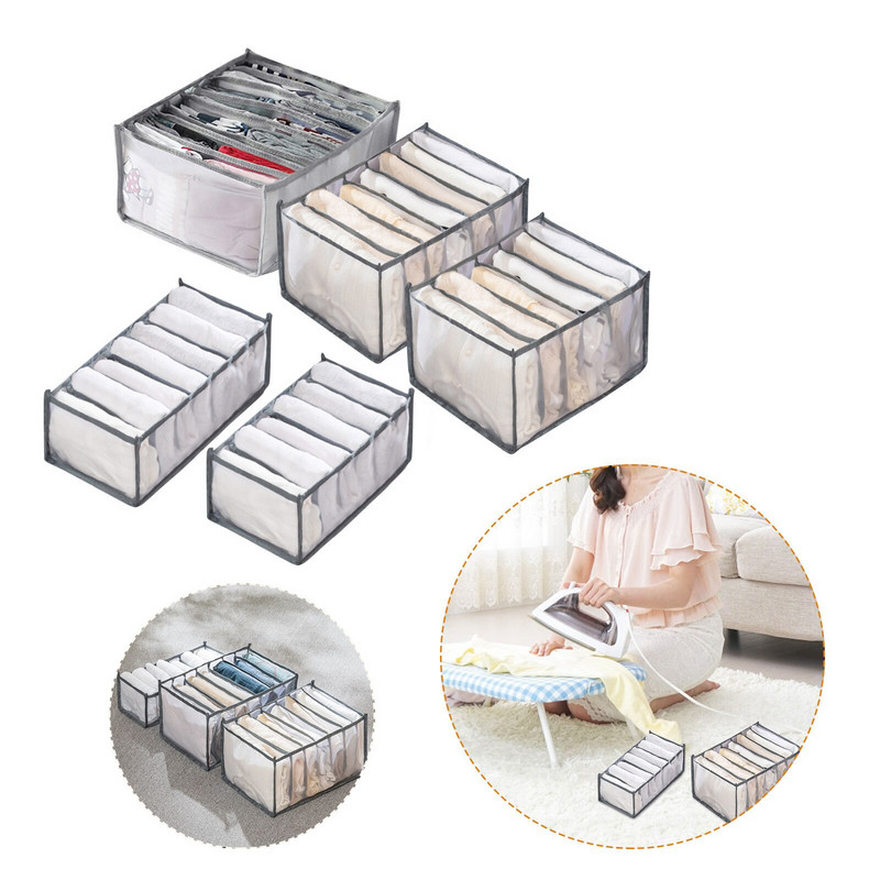 Pretinac za traperice Kutija za odlaganje Ormar Ormar Ladica za odjeću Slaganje hlača Organizatori za odlaganje Mrežasti organizatori za odvajanje Kutije