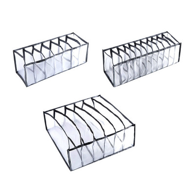 Stalčių laikikliai Apatinių drabužių laikymo dėžutė su skyreliais Kojinės Liemenėlė Apatinės kelnės Organizatorius 1X6-Grid +1X7-Grid +1X11-Grid Liemenėlė