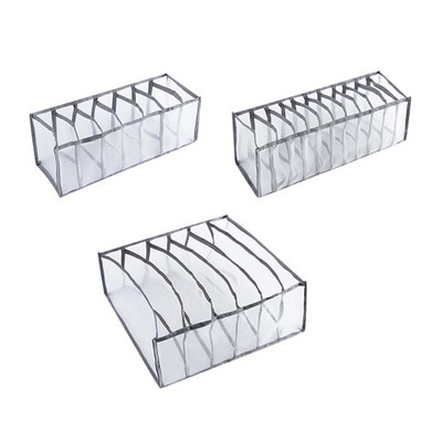 Stalčių laikikliai Apatinių drabužių laikymo dėžutė su skyreliais Kojinės Liemenėlė Apatinės kelnės Organizatorius 1X6-Grid +1X7-Grid +1X11-Grid Liemenėlė