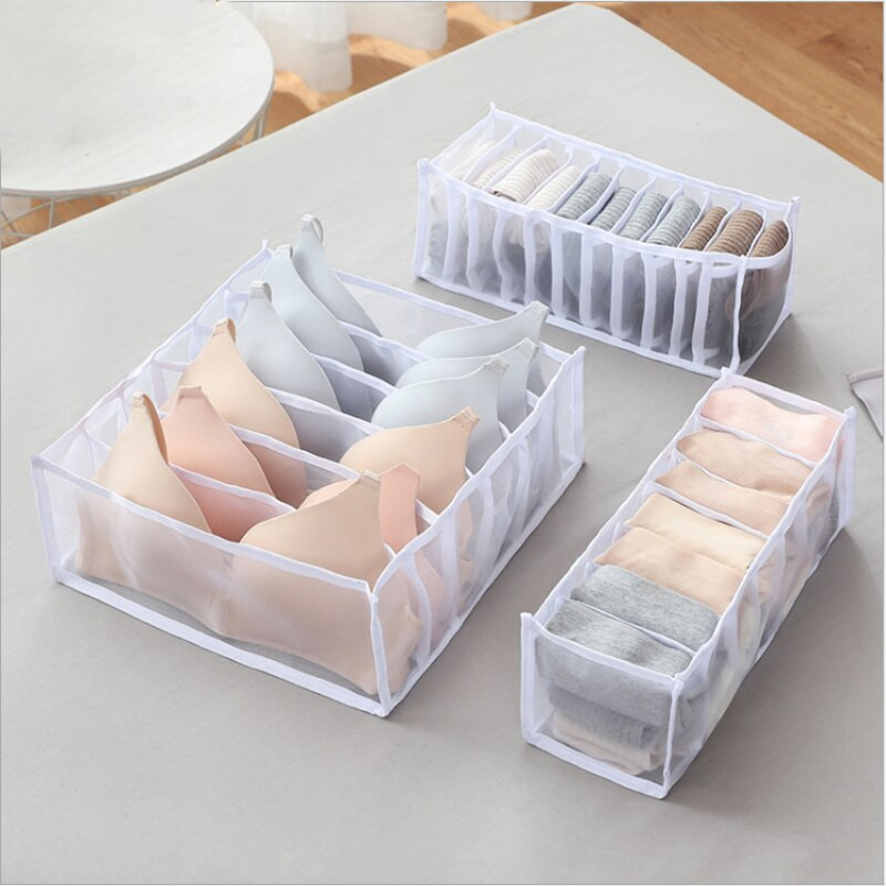 3vnt Apatiniai Liemenėlės Tvarkyklės Dėžutė Stalčių Skirstytuvai Spintelės Organizatoriai Dėžutės apatiniams Liemenėlės Šalikai Kaklaraiščiai Kojinės Dropship