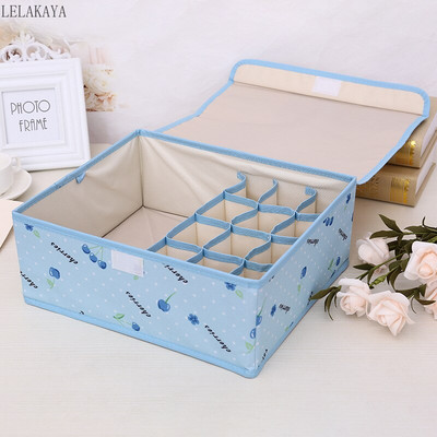 Sulankstoma apatinių drabužių laikymo dėžė 13 tinklelio stalčių laikikliai liemenėlių kojinių laikymo dėžutė.