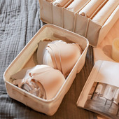 Apakšveļas kastīte Kokvilna Biezināta Atvilktne Organizatori Salokāmi Skapja Organizatori Zeķēm Krūšturis Apakšbikses Šalles Apģērbu Uzglabāšanas Kaste