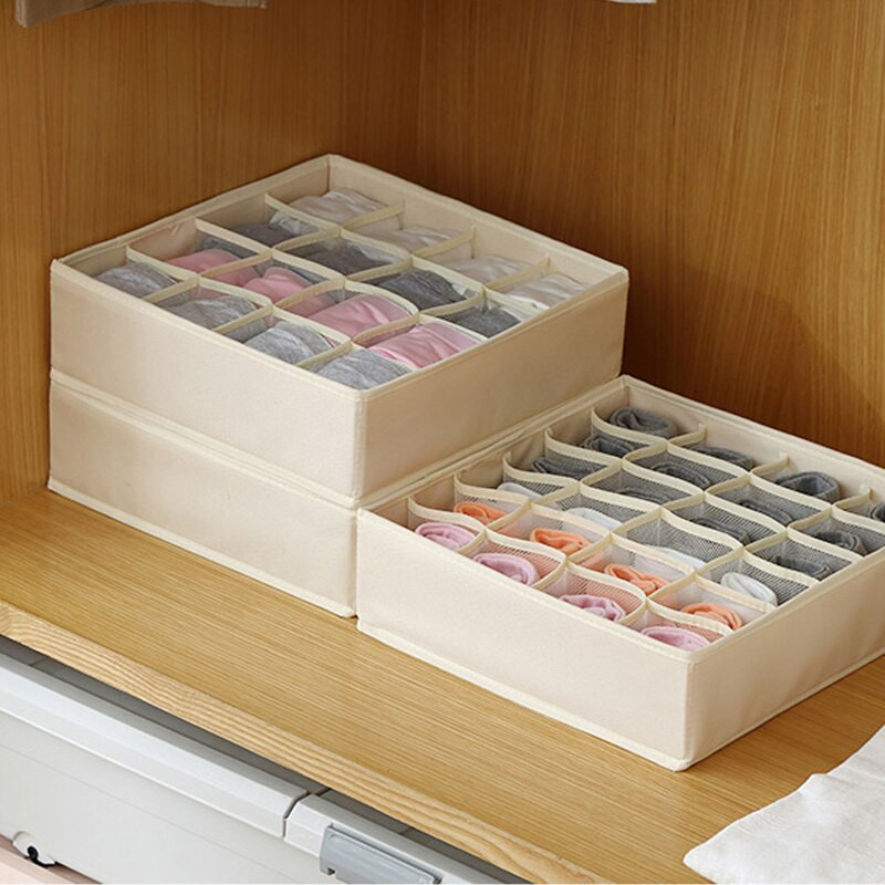 Otthoni tárolás Mosható sálak Zokni Melltartó Szervező Tároló doboz Fiók Szekrény Szervező Dobozok Fehérneműhöz Melltartó