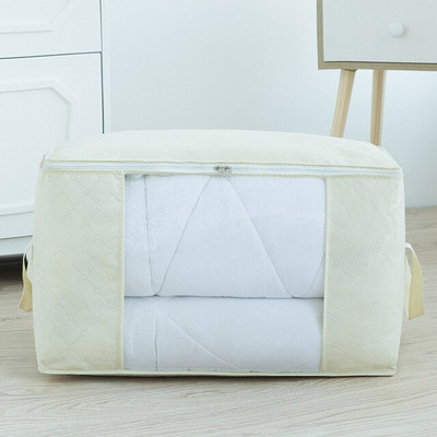 3Pcs одеяло юрган дрехи гардероб кутия чанти домашен сгъваем влагоустойчив калъф за съхранение миещ се цип домакински шкаф органайзер