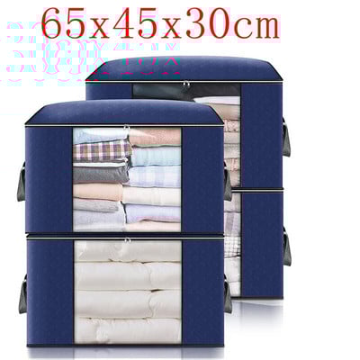 Depozitare Organizați depozitare rezistente la umiditate și praf Cuvernă nețesută Capacitate mare Organizează haine mobile Geanta de jos pat