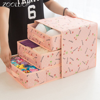 Σουτιέν Εσωρούχων Organizer Κουτί αποθήκευσης πολλαπλών χρωμάτων Συρταριέρα ντουλάπα Organizers Κουτιά για εσώρουχα Κασκόλ Κάλτσες Σουτιέν
