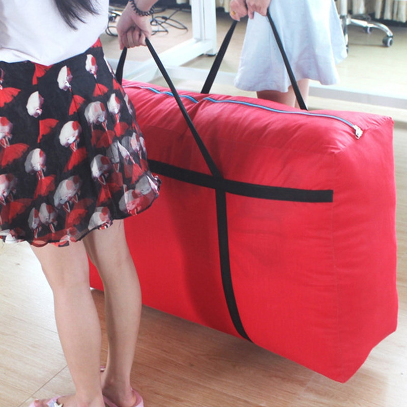 100L/120L/180L Изключително голяма пътна чанта Багажна чанта Голяма вместимост Преместване Къща Чанта за съхранение на багаж Чували Дамски чанти Dropshipping
