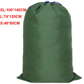100*140cm Szuper nagy méretű vászon Ruhák Paplan Tárolótáska Vastag Túlméretes húzózsinór csomagolótáska Vászon poggyászrendező nagy