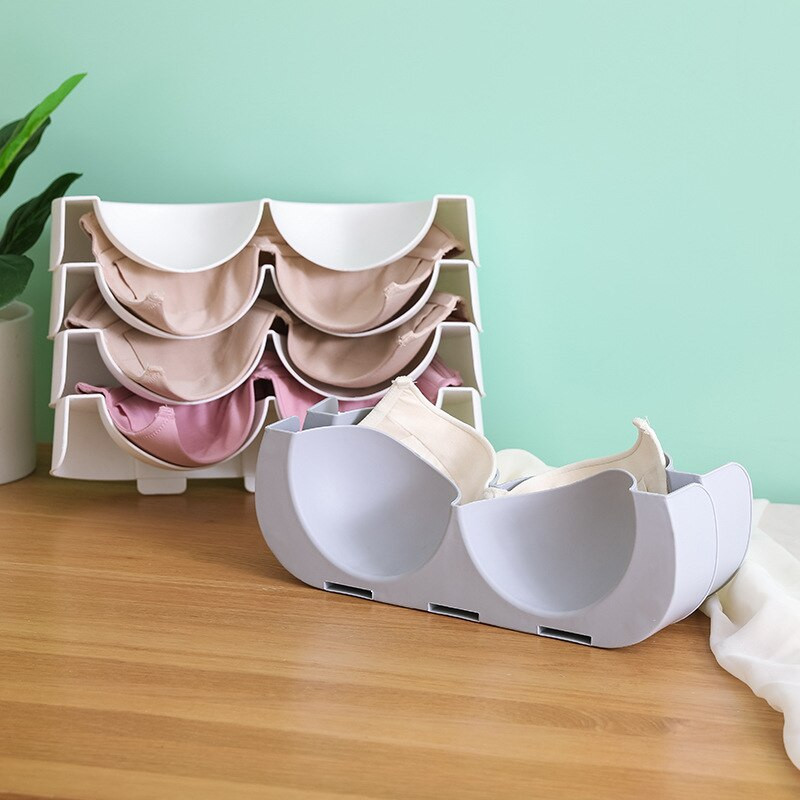 3db Fehérnemű Melltartó Tárolás Szervezők Forma tartása Fiók Ruhásszekrény Szekrény Otthon Szervezet Fiókelválasztó Kollégium Helytakarékos