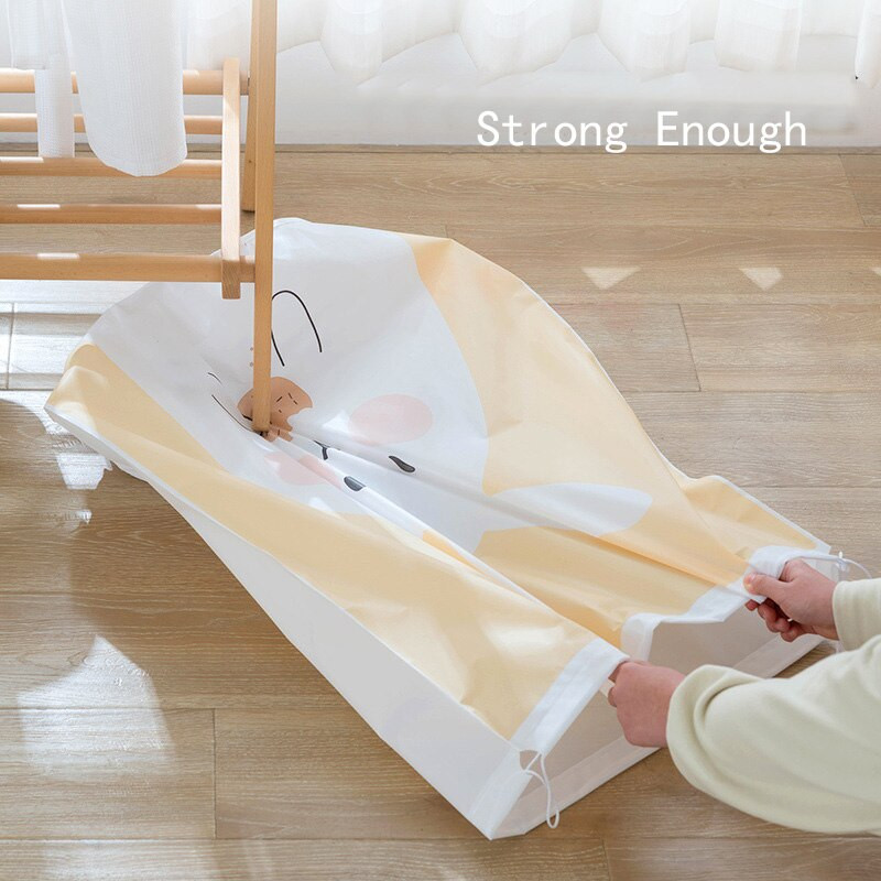 Сгъваема голяма чанта за съхранение Прахоустойчив Водоустойчив Органайзер Дрехи Одеяло Юрган Играчка Обувки Контейнери Карикатурни пътни чанти