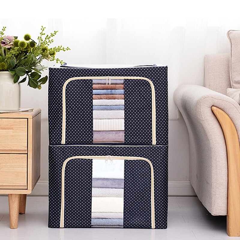 Гореща кутия за съхранение на дрехи с голям капацитет, сгъваема прахоустойчива гардеробна, органайзер, одеяло за багаж от плат Оксфорд, чанта за сортиране на юргани