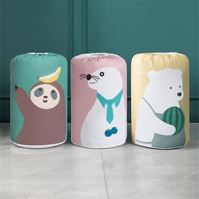 Чанти за сортиране на дрехи Голям капацитет Опаковка Багаж Джобове с шнурове Влагоустойчива юрган Чанти за съхранение на играчки Организация на дома