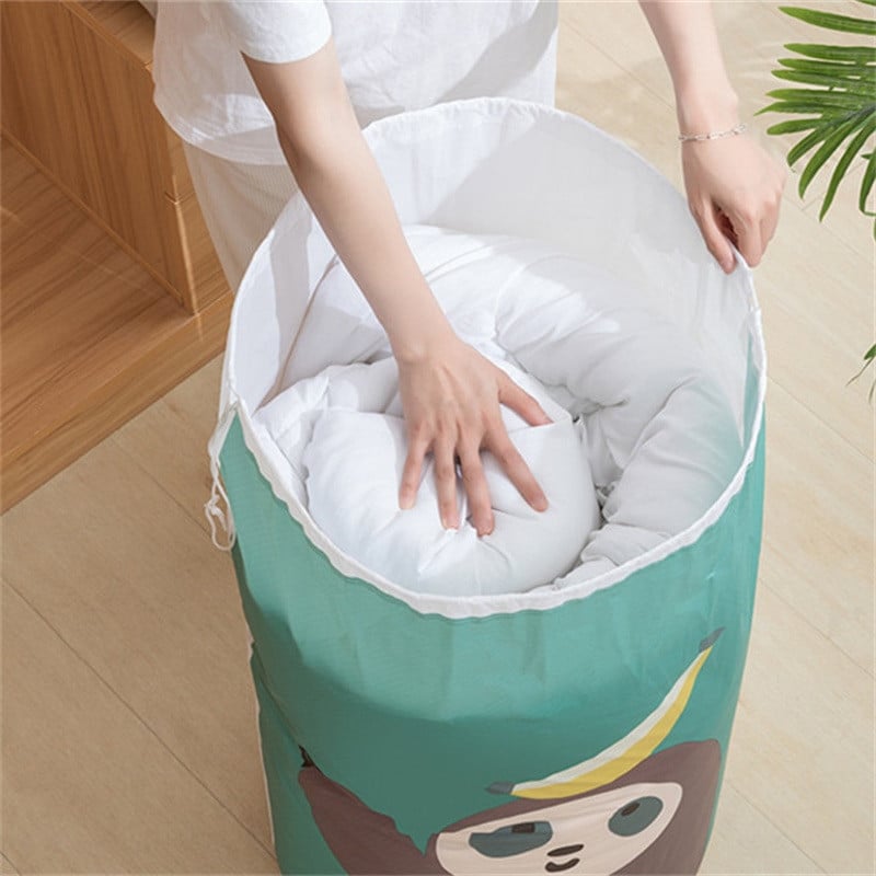 Чанти за сортиране на дрехи Голям капацитет Опаковка Багаж Джобове с шнурове Влагоустойчива юрган Чанти за съхранение на играчки Организация на дома
