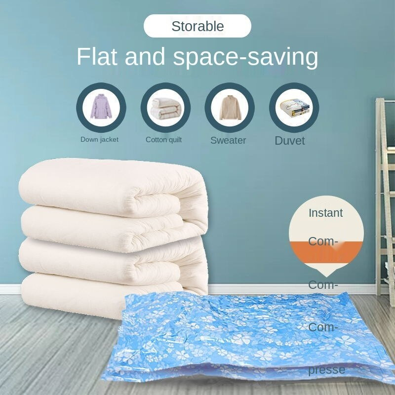 Чанта за вакуумна компресия Чанта за съхранение, юргани, дрехи, изключително голяма електрическа помпа, сгъстяване, студентско общежитие, издръжлива чанта