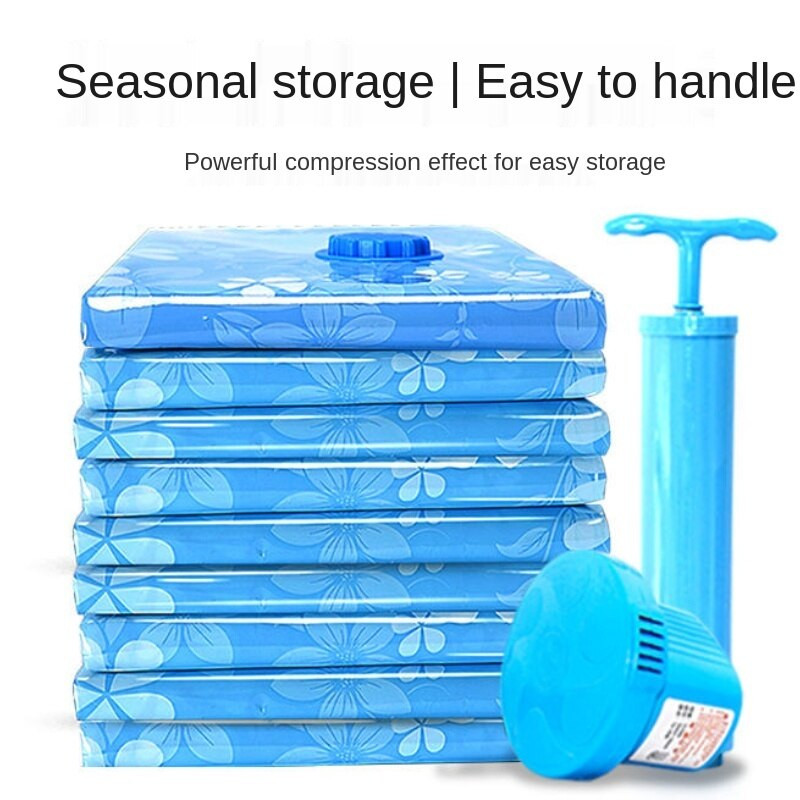 Чанта за вакуумна компресия Чанта за съхранение, юргани, дрехи, изключително голяма електрическа помпа, сгъстяване, студентско общежитие, издръжлива чанта