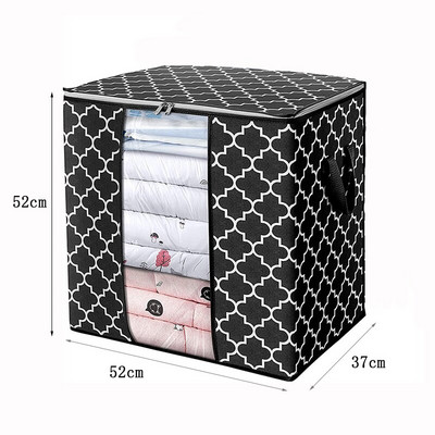 Сгъваема чанта за съхранение на юргани Преносими дрехи с голям капацитет Подредена торбичка Куфар Нетъкан домашен удебелител Прахоустойчива кутия за органайзер