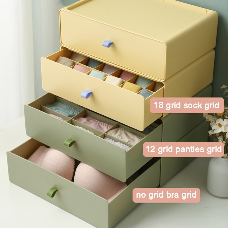 Cutie de depozitare lenjerie dulap dulap șosete pantaloni scurți sutien organizator sertar acasă despărțitor sertar cutie de depozitare lenjerie intimă