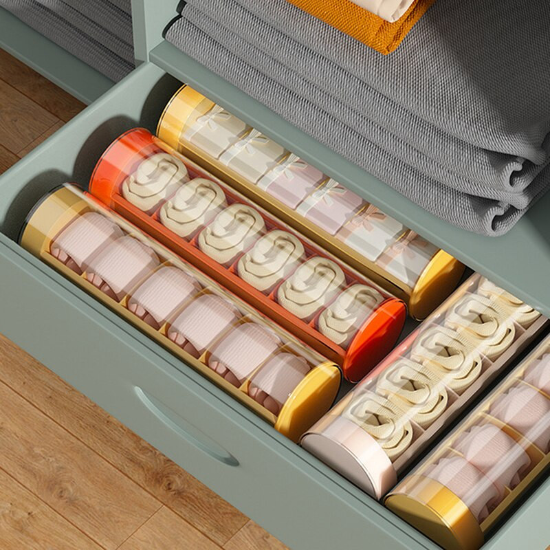 Apatinio trikotažo laikymo liemenėlė ir vidiniai rūbai plastikiniai konteinerių stalčiai Organizavimo kojinės smulkiems daiktams Drabužių spinta kelionėms