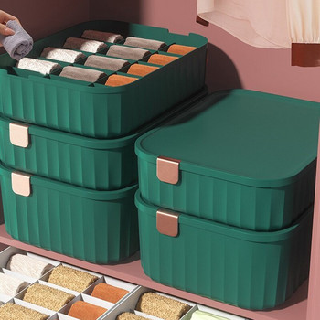 10 Gird Organizer Εσώρουχα Κάλτσες Storage Box Σκανδιναβικό στυλ για σουτιέν Σορτς Ρούχα Ντουλάπα Συρτάρι Divider Boxes Closet Organizer