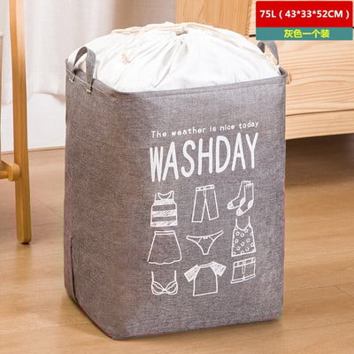 Сгъваема кутия за съхранение на памучно бельо Кошница за съхранение на мръсни дрехи Кошница за пране Разни бельо Кошница за сортиране на играчки за хляб