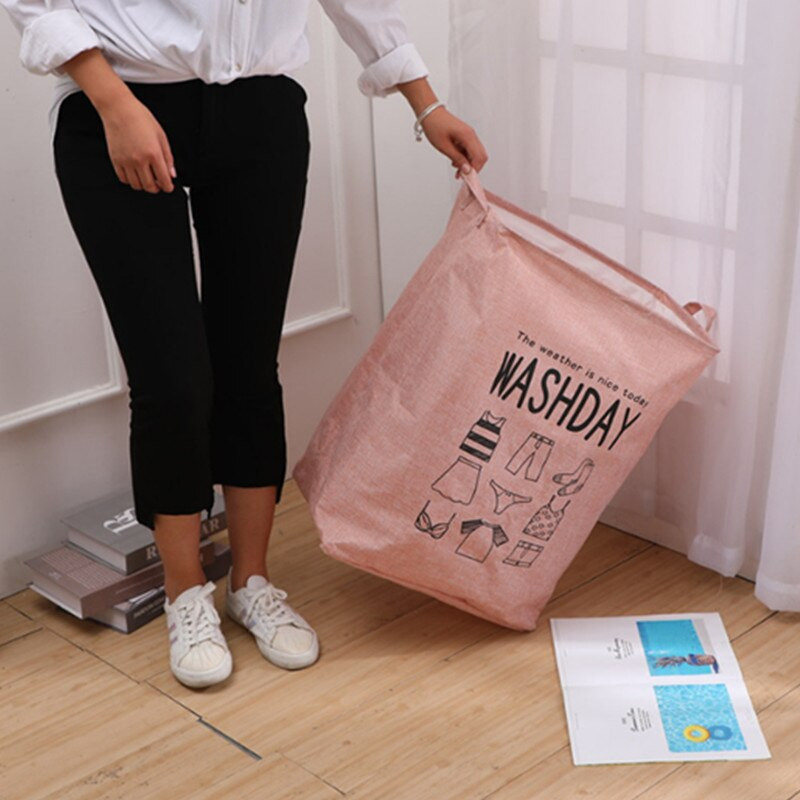 Сгъваема кутия за съхранение на памучно бельо Кошница за съхранение на мръсни дрехи Кошница за пране Разни бельо Кошница за сортиране на играчки за хляб