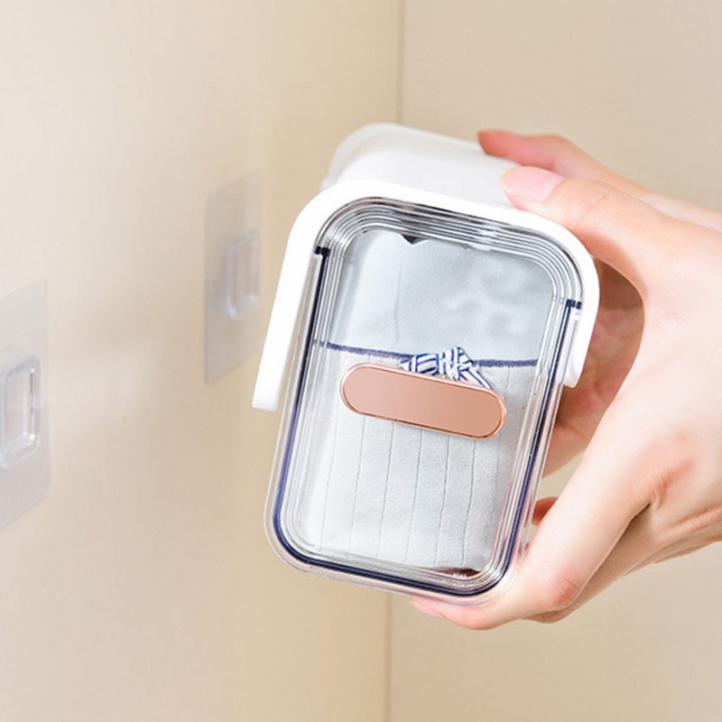 1vnt pakabinamas permatomas apatinis kelnaitės laikymo dėžė kojinės laikymo dėžutė spinta Organizatorius miegamojo laikymo laikiklis Naujas