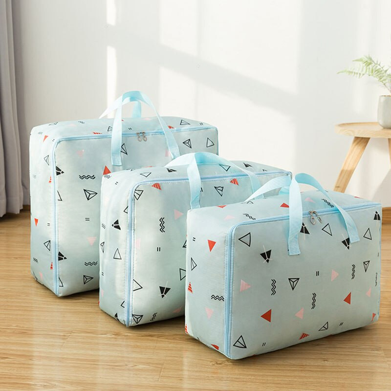 Buitinės antklodės pagalvės drabužių laikymo krepšys, didelės talpos sulankstomas vandeniui atsparus bagažo krepšys.