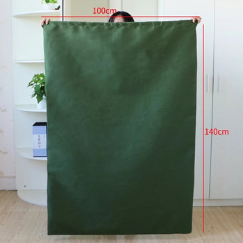 39x55 инча изключително големи платнени чанти за пране за тежко натоварване Зелени сини черни дебели дишащи, устойчиви на прах чанти за съхранение на шнурове