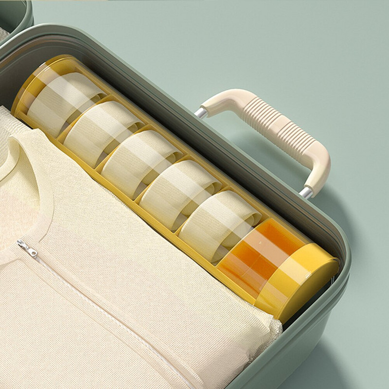 Cutie de depozitare pentru lenjerie de corp tip sertar Sosete Organizator de depozitare pentru chiloți 6 celule Cutie de depozitare pentru dulap cu sertar transparent pentru acasă