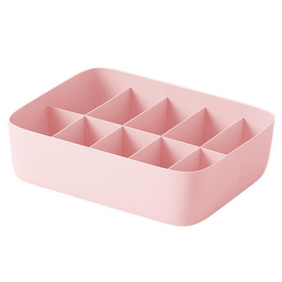 Organizator împărțit cu șosete, cu 10 compartimente, cutie de depozitare pentru lenjerie de corp, cu capac rezistent la praf, pentru eșarfe, șosete, cravate, sutiene, lenjerie de corp