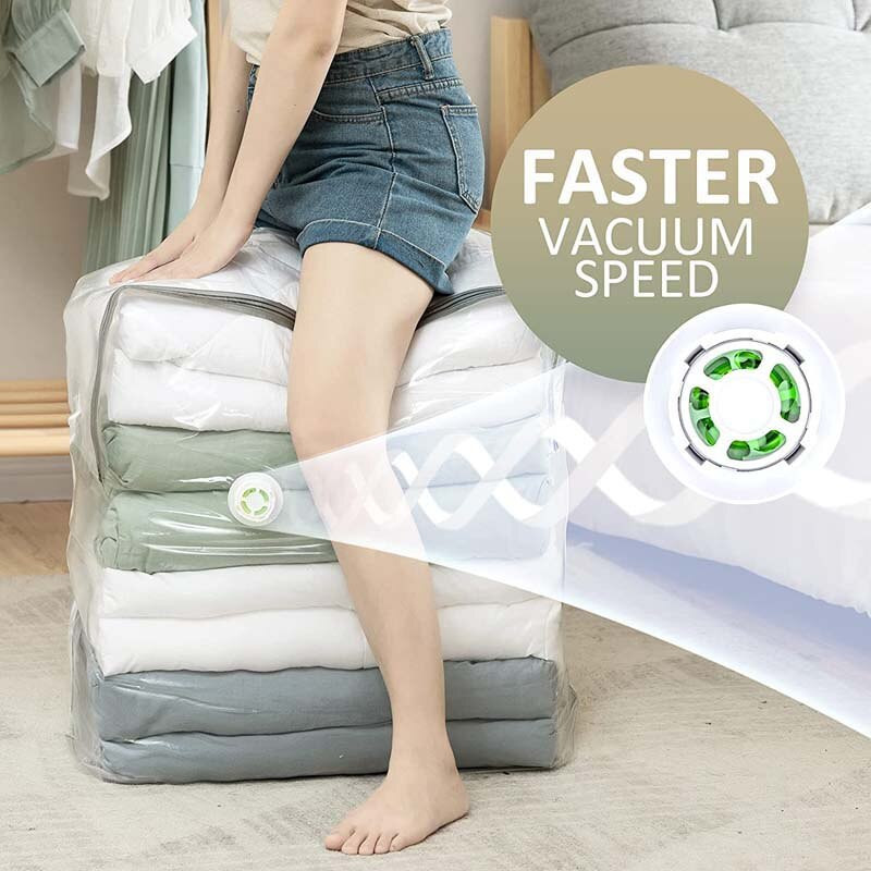 Suspaustas vakuuminis erdvės taupymo maišelis Kubo maišelis be siurblio, drabužių laikymo antklodės maišelis, atsparus vandeniui ir hermetiškas laikymo krepšys