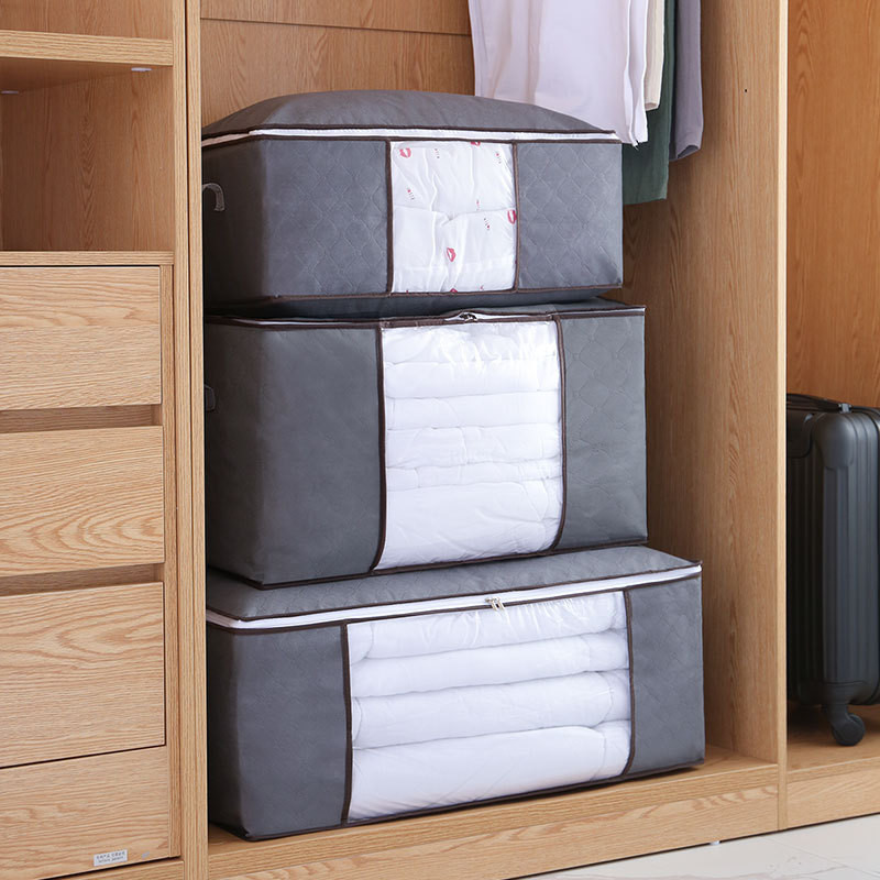Neaustinis laikymo krepšys Buitinės antklodės laikymo dėžutės Tvarkyklės drabužiams Spintos Tvarkyklės Krepšiai Drėgmei atsparus dulkėms