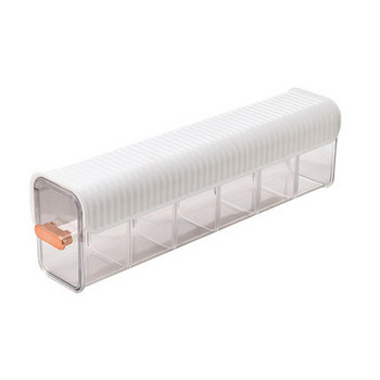 Монтирана на стена Кутия за съхранение на бельо Чорапи Органайзер за съхранение на бикини 6 клетки Регулируемо подвижно домашно чекмедже Кутия за съхранение
