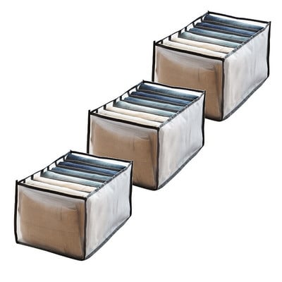 3x Traperice Kutija za pohranu s pretincima Čarape Odjeća Gaćice Organizator Ladice Kutija za pohranu Kutija za pohranu Ormarić Pregrada za ladice