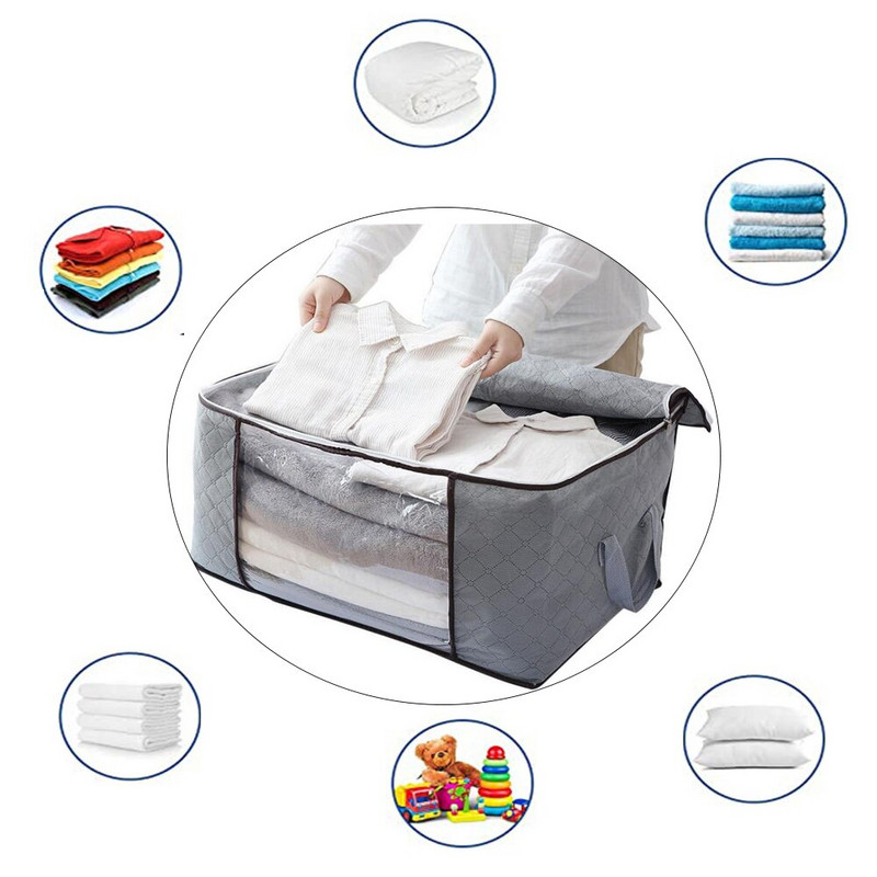 Geantă de depozitare pentru pilota extra mare, cutie de depozitare pentru fereastră vizibilă rezistentă la praf și umiditate, cu capac, cutie pliabilă pentru depozitarea hainelor