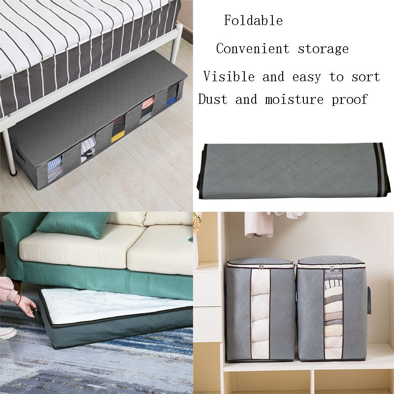 Geantă de depozitare pentru pilota extra mare, cutie de depozitare pentru fereastră vizibilă rezistentă la praf și umiditate, cu capac, cutie pliabilă pentru depozitarea hainelor