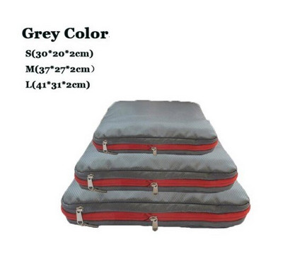 Geantă de compresie de călătorie distractivă Geantă de depozitare rapidă și convenabilă, din nailon, cu două straturi, organizatoare portabile, pungi multifuncționale de sortare