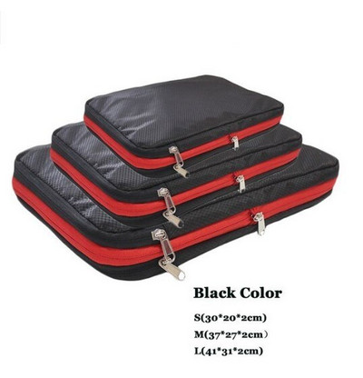 Geantă de compresie de călătorie distractivă Geantă de depozitare rapidă și convenabilă, din nailon, cu două straturi, organizatoare portabile, pungi multifuncționale de sortare