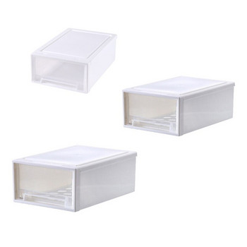 Y1QB Пластмасова кутия за съхранение на дрехи тип чекмедже Прозрачен органайзер за бельо Чорап