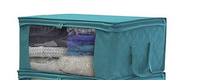 Organizator de dulap cuvertură pliabilă, dulap rezistent la praf, cutie de depozitare nețesute de mare capacitate, haine, jucării, accesorii pentru casă, organizator