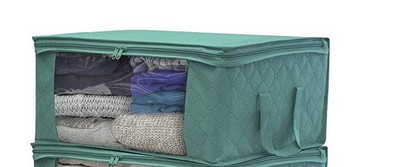 Organizator de dulap cuvertură pliabilă, dulap rezistent la praf, cutie de depozitare nețesute de mare capacitate, haine, jucării, accesorii pentru casă, organizator