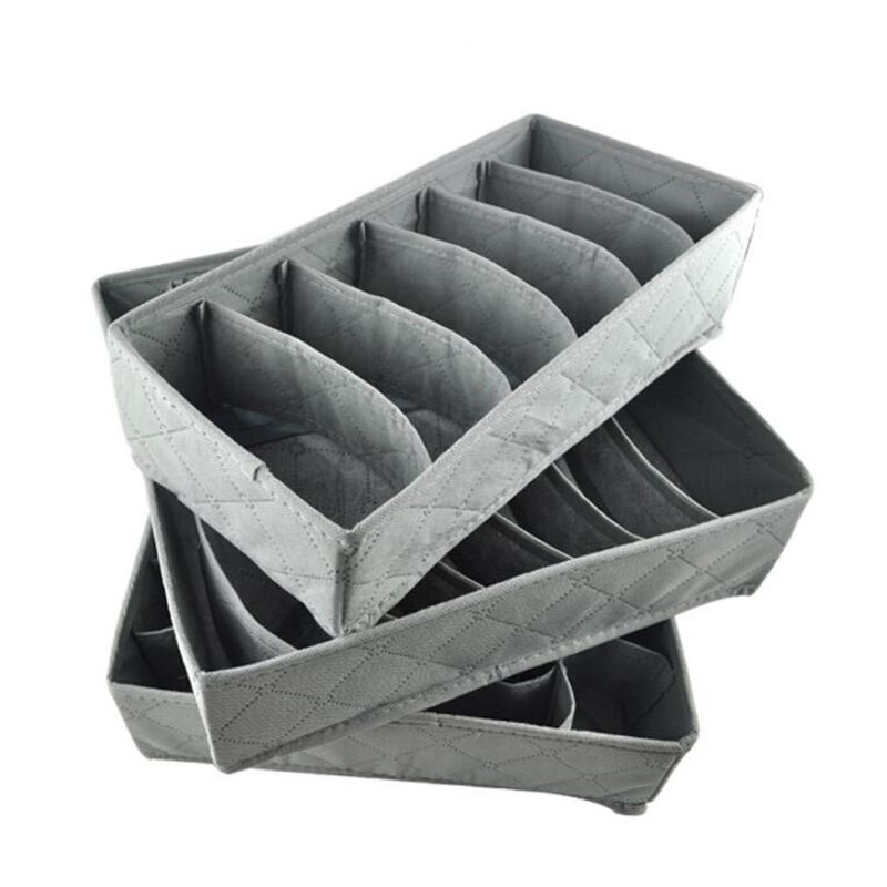 3 bucăți de cutii de depozitare nețesute pentru șosete cu șnur, pantaloni scurți, lenjerie intima, sutiene, sertare cu capac, separator, organizator pentru lenjerie