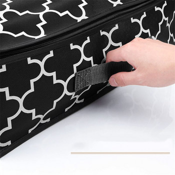 Органайзер от нетъкан текстил Кутия за съхранение на юргани Сгъваеми дрехи Спестява място Голям капацитет Чанта за съхранение на юргани под леглото