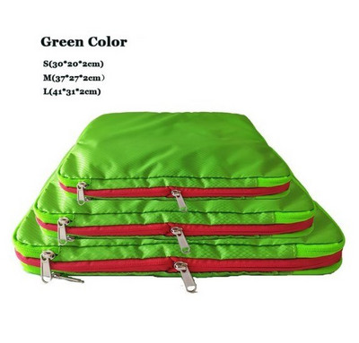 Husă de compresie de călătorie distractivă Geantă de depozitare rapidă, convenabilă, din nailon, cu două straturi, organizatoare portabile, pungi multifuncționale de sortare