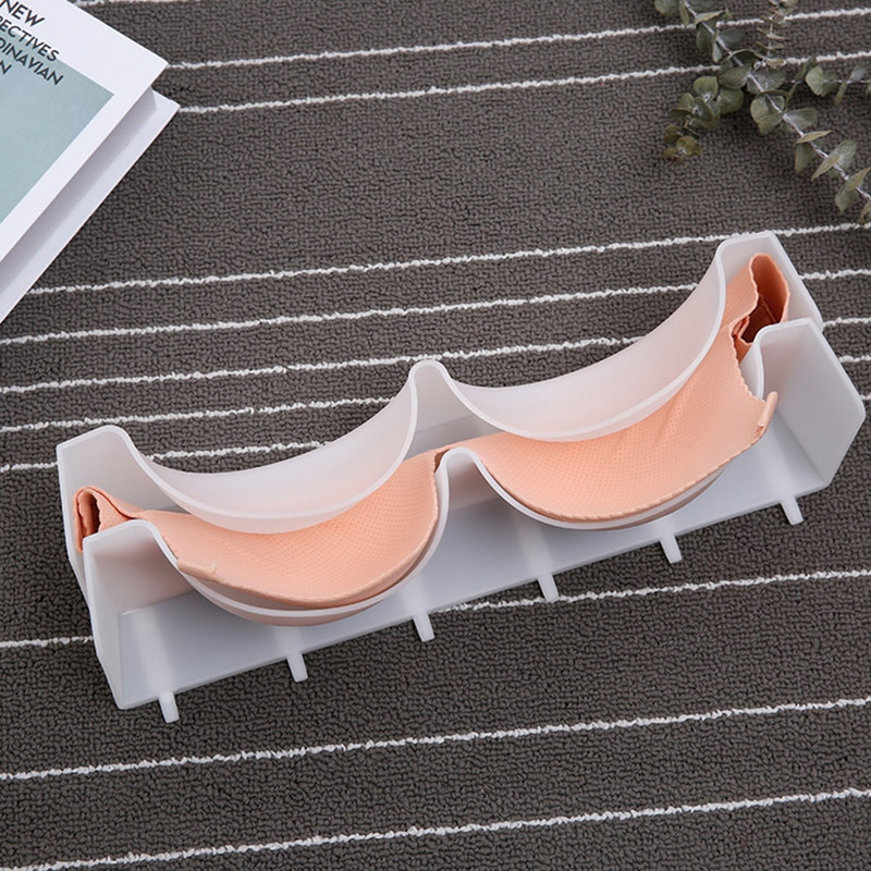 6db/Lot Closet Melltartó rendszerező Ruhásszekrény Női melltartó tartó Műanyag melltartó formát tartó fiókos tároló rendszerező 24*34cm